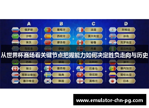 从世界杯赛场看关键节点把握能力如何决定胜负走向与历史 从世界杯赛场看关键节点把握能力如何决定胜负走向与历史